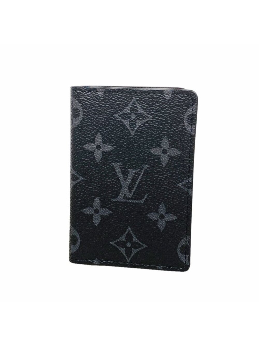 Louis Vuitton Card Case Monogram Eclipse Pocket Organizer Black